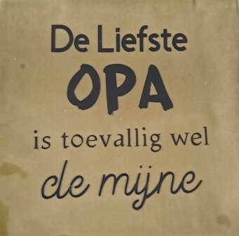 Mijn opa de liefste groen